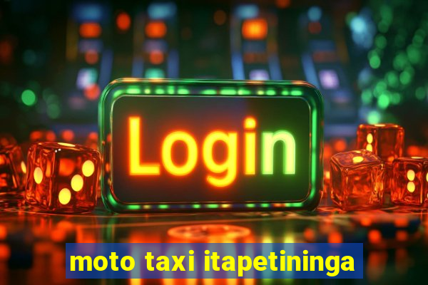 moto taxi itapetininga