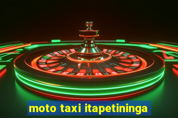 moto taxi itapetininga