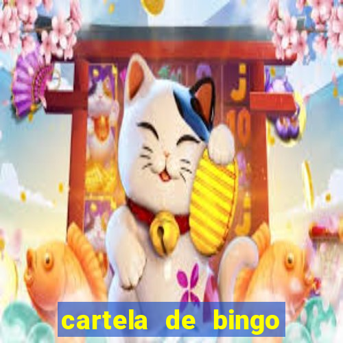 cartela de bingo pra imprimir