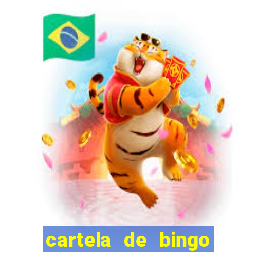 cartela de bingo pra imprimir