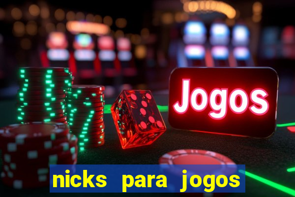 nicks para jogos de tiro