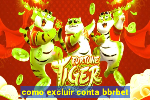 como excluir conta bbrbet