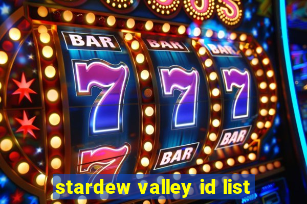 stardew valley id list