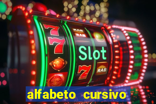 alfabeto cursivo para treinar caligrafia