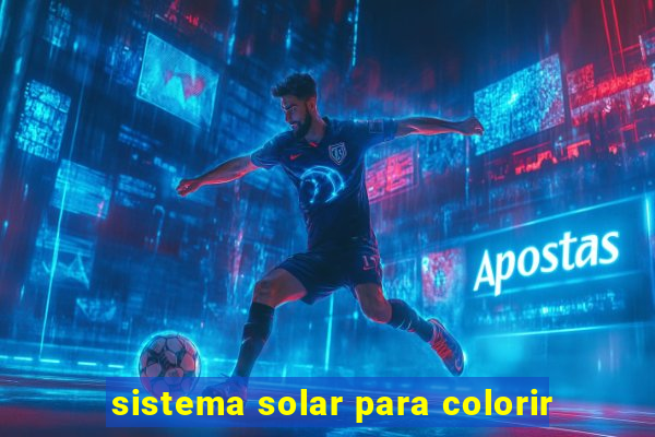 sistema solar para colorir