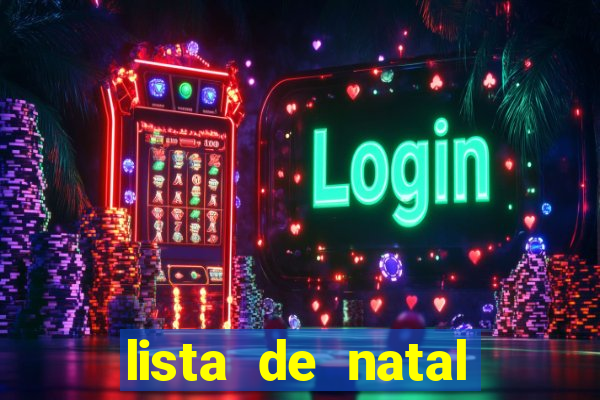 lista de natal para imprimir