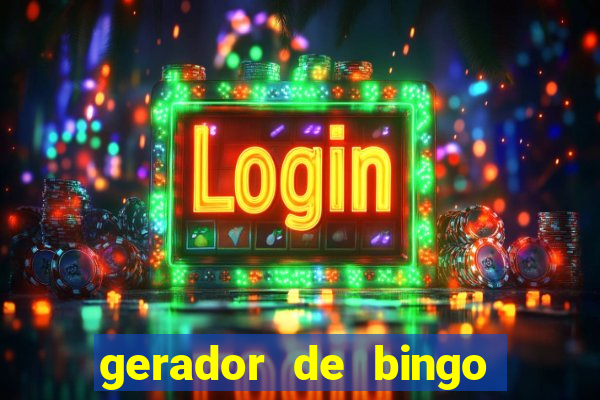 gerador de bingo de palavras