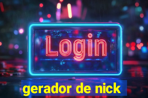 gerador de nick